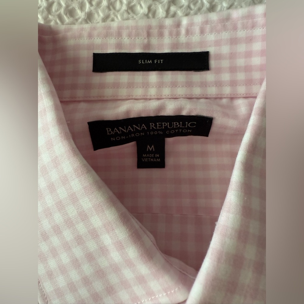 Pink Checkered Button-Up Shirt - Picture 2 of 3